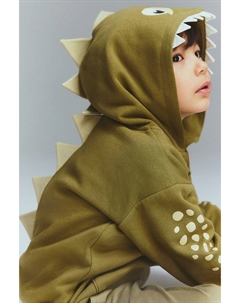 Куртка с капюшоном с аппликациями, мультиколор H&m