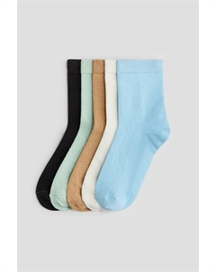 5 упаковок носков, мультиколор H&m