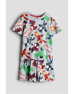 Пижама с принтом, мультиколор H&m