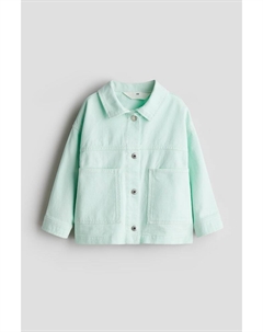 Куртка свободного кроя из хлопкового твила, зеленый H&m