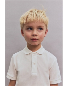 Рубашка поло из хлопкового пике, белый H&m