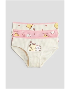Упаковка из 3-х пар трусов из хлопка с принтом, мультиколор H&m