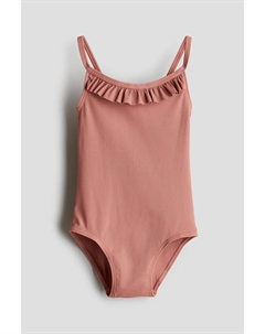 Купальник с воланами, розовый H&m