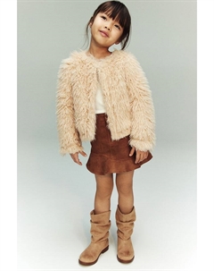 Юбка с покрытием, коричневый H&m