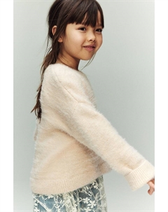 Свитер из начесаной тонкой вязки, оранжевый H&m