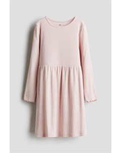 Платье из ребристого джерси, розовый H&m