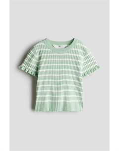 Ребристая трикотажная рубашка, мультиколор H&m