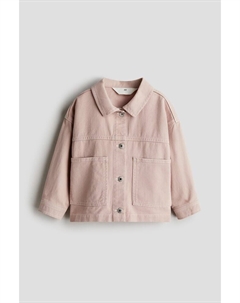 Куртка свободного кроя из хлопкового твила, розовый H&m