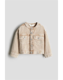 Джинсовая куртка свободного покроя, бежевый H&m