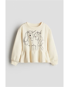 Толстовка с баской, мультиколор H&m