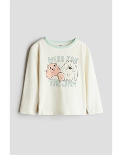 Хлопковая рубашка с принтом, мультиколор H&m