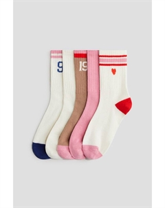 5 упаковок носков, мультиколор H&m