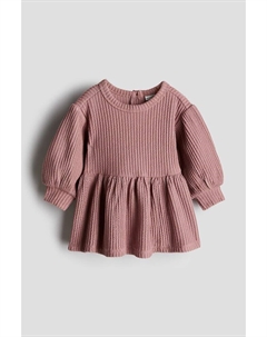 Платье из фактурного джерси, розовый H&m
