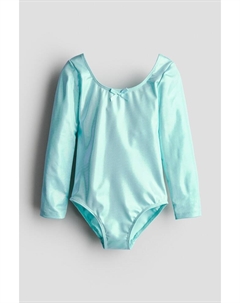 Балетный купальник с длинными рукавами, бирюзовый H&m