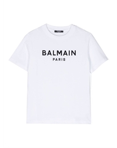 Kids футболка с логотипом, белый Balmain