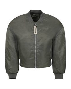 Бомбер с логотипом, зеленый Calvin klein kids