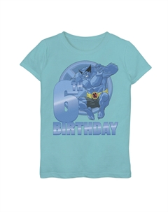 Футболка со значком на 6-й день рождения для девочек 7–16 лет X-Men Beast с графическим изображением Marvel