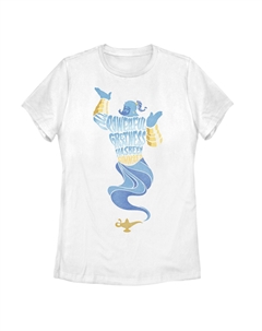 Детская футболка Disney's Aladdin Live Action с изображением мощного джинна, белый Licensed character