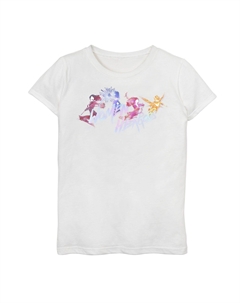 Футболка с акварельным плакатом и силуэтом группы для девочек 7–16 лет Marvel