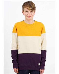 Пуловер Sweat 3c Block, цвет mustard dark purple Band of rascals