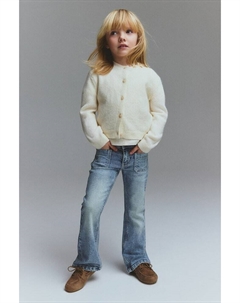 Джинсы клеш из суперэластичного материала, голубой H&m