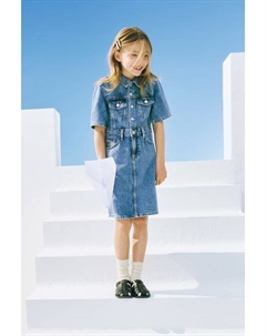 Платье из хлопкового денима, синий H&m
