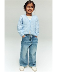 Кардиган ажурной вязки, голубой H&m