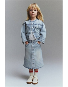 Юбка джинсовая А-силуэта, голубой H&m