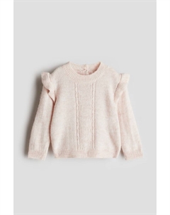 Свитер с воланом, розовый H&m