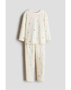 Пижама из хлопка с принтом, мультиколор H&m