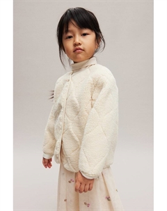 Стеганая куртка Тедди, бежевый H&m