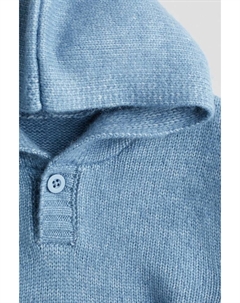 Тонкая вязка толстовка с капюшоном, синий H&m