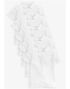 Рубашка-поло 5 PACK, цвет white Next