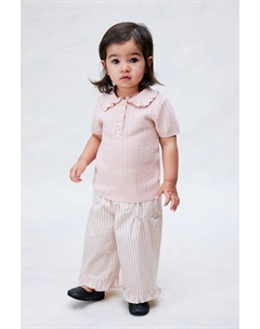 Рубашка из хлопка с косичной вязкой, розовый H&m