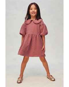 Платье из хлопчатобумажной ткани в полоску, розовый H&m