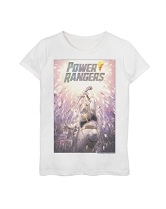Белая футболка с плакатом «Могучие рейнджеры» для девочек 4–16 лет Licensed character