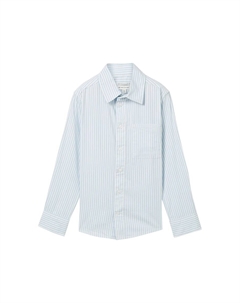 Полосатая хлопковая рубашка, синий Tom tailor