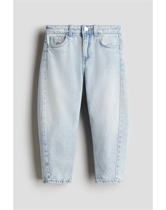 Джинсы свободного кроя с широкими штанинами, голубой H&m