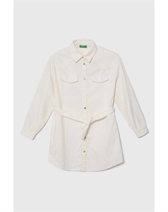 Детское джинсовое платье United Colors of, бежевый Benetton