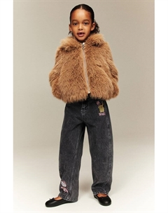 Джинсы с аппликациями, серый H&m