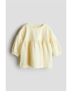 Платье из хлопкового муслина, желтый H&m