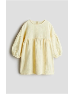 Платье из хлопкового муслина, желтый H&m