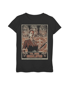 Футболка с плакатом и графическим рисунком для девочек 7–16 лет Loki Judge Renslayer, черный Marvel