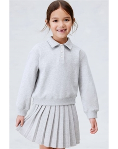 Рубашка поло из трикотажной ткани, серый H&m