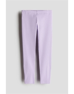 Леггинсы из ребристого джерси, фиолетовый H&m
