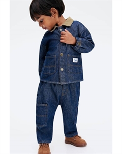 Джинсы с накладными карманами, синий H&m