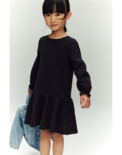 Платье из хлопкового муслина, серый H&m