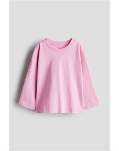 Рубашка свободного покроя из джерси, розовый H&m