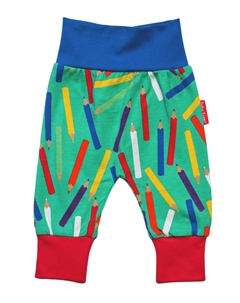 Тканевые брюки mit Buntstifte Print, зеленый Toby tiger