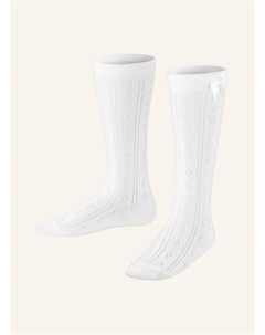 Чулки ажур, белый Falke